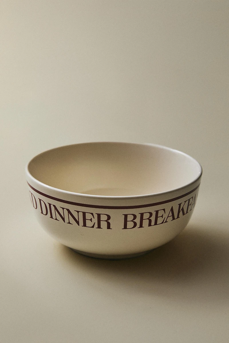 PORCELAIN BREAKFAST BOWL