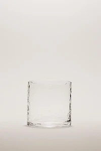 HAMMERED GLASS TUMBLER