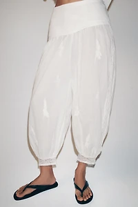 PANTALON BOUFFANT BRODERIES ZW COLLECTION