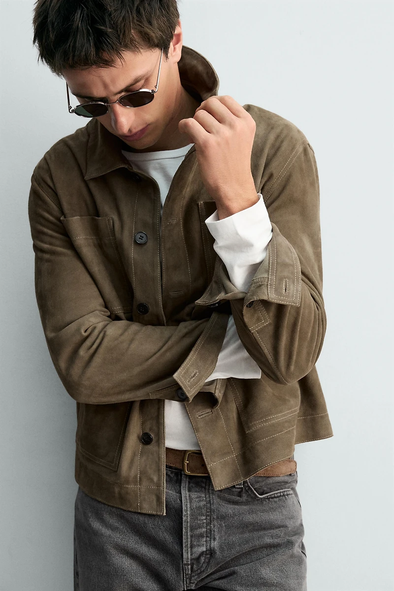 SUEDE POCKET JACKET