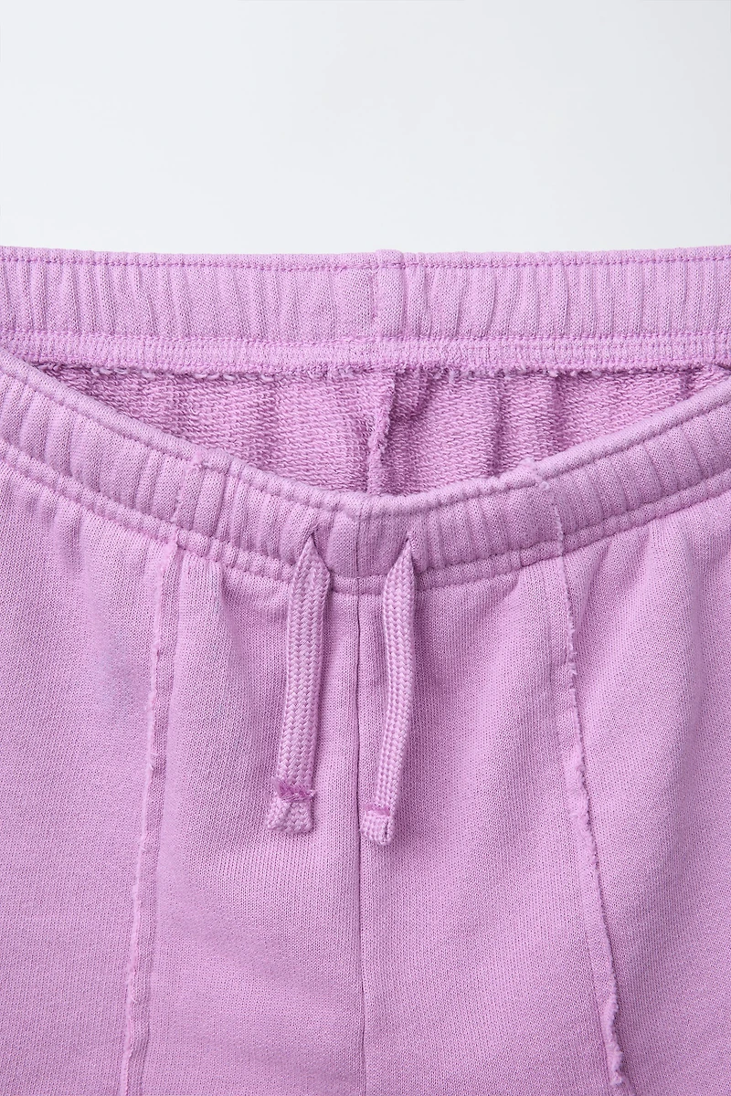 SURF WASH EFFECT STRAIGHT BERMUDA SHORTS