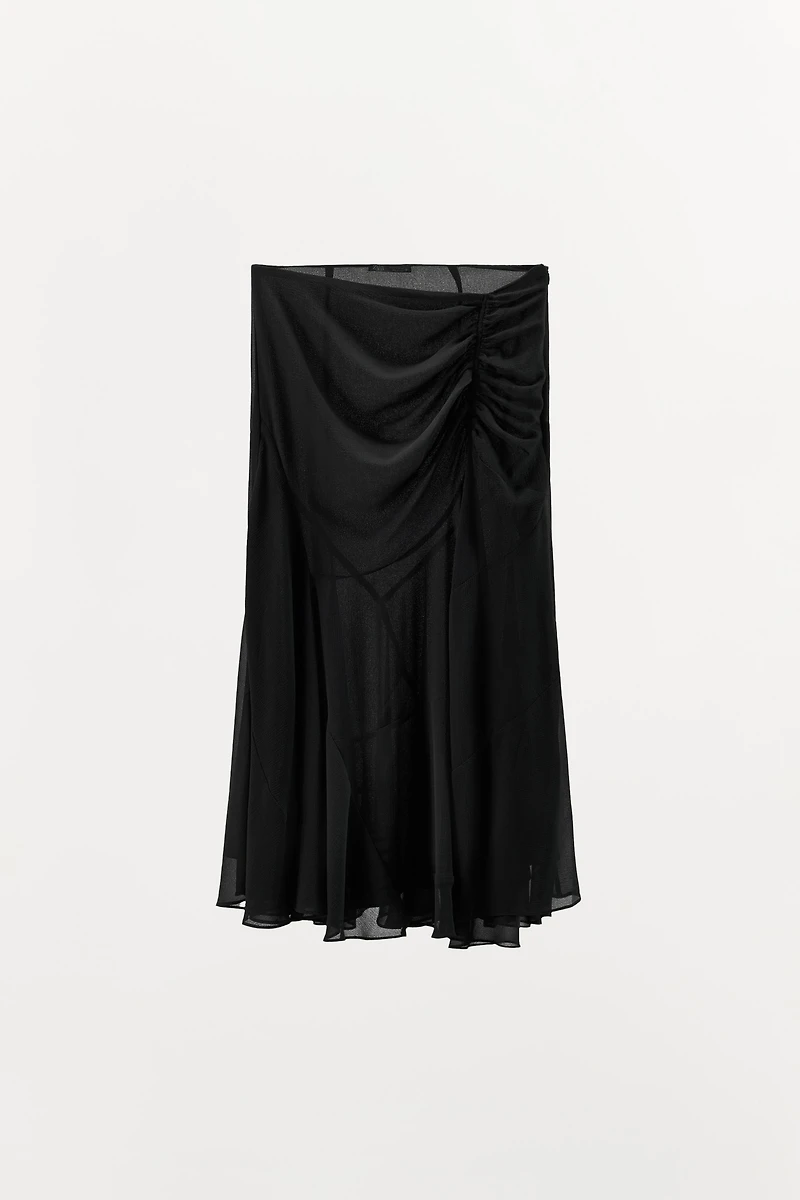 DRAPED GEORGETTE SKIRT