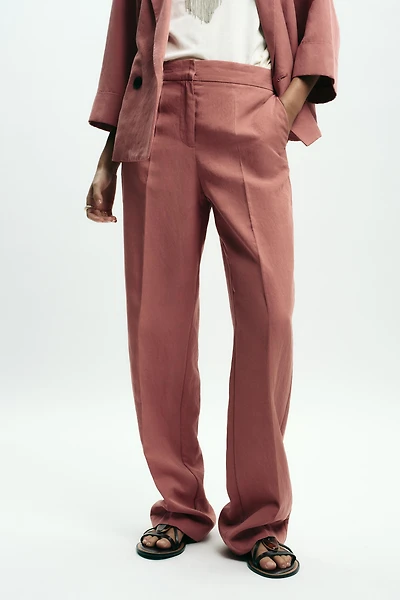PANTALON DROIT TAILLE ÉLASTIQUE