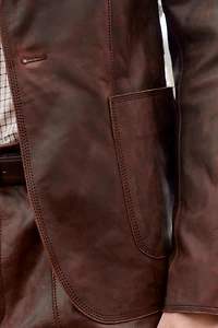 LIMITED EDITION LEATHER SUIT BLAZER