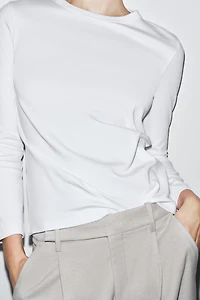 T-SHIRT À MANCHES LONGUES INTERLOCK