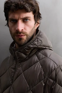 VESTE DOUDOUNE EN MÉLANGE DE DUVET