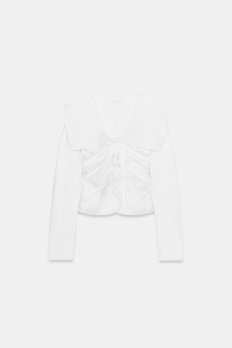 RUFFLE COMBINATION SHIRT