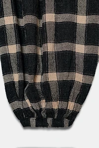 ZW COLLECTION PLAID BALLOON PANTS