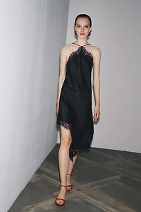 ZW COLLECTION SATIN LACE DRESS