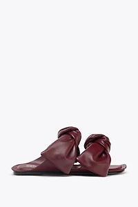 SANDALES LACETS CUIR