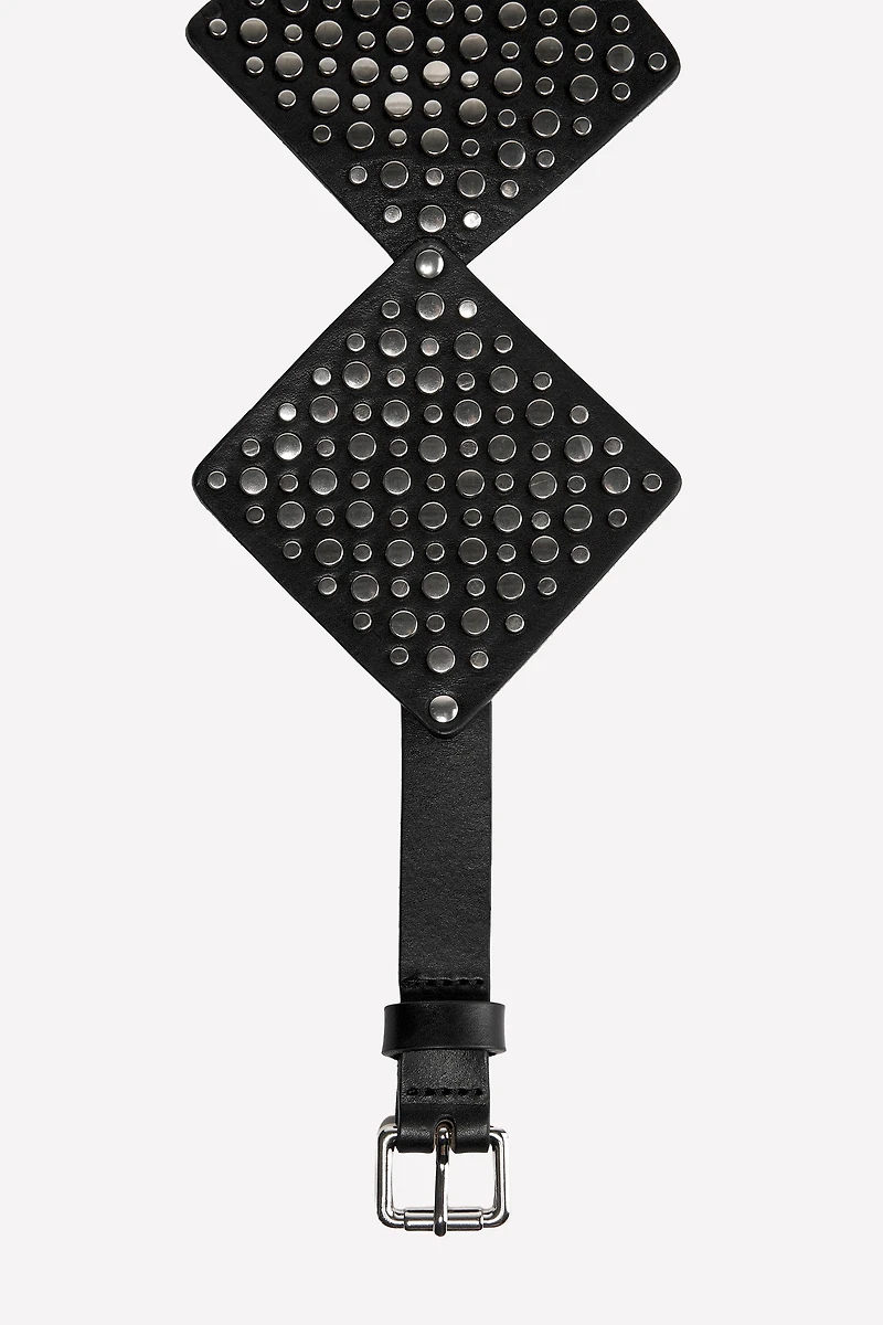 STUDDED LEATHER BELT LUDOVIC DE SAINT SERNIN x ZARA