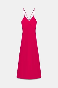 STRAPPY MIDI DRESS