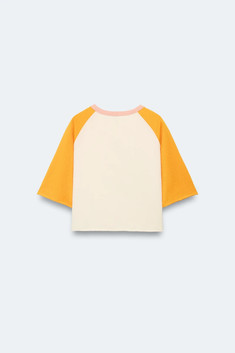2-14 YEARS/ CONTRAST RAGLAN SLEEVE T-SHIRT LIMITED EDITION