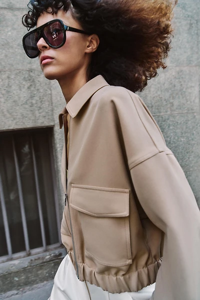 ELASTIC HEM JACKET