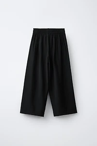 WRINKLE LOOK WIDE LEG PANTS
