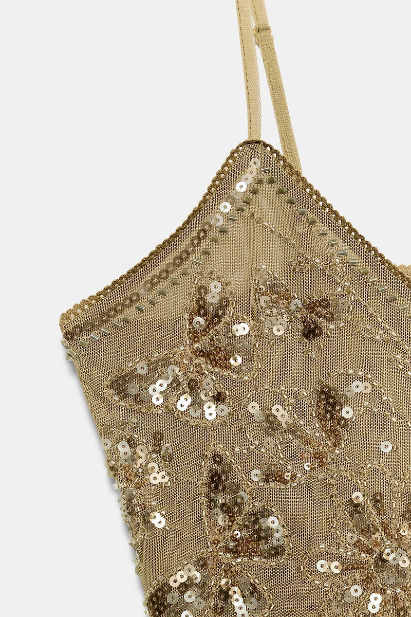EMBROIDERED CAMISOLE