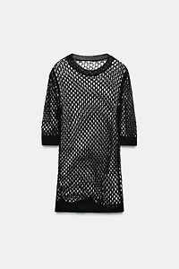 OPENWORK KNIT SWEATER