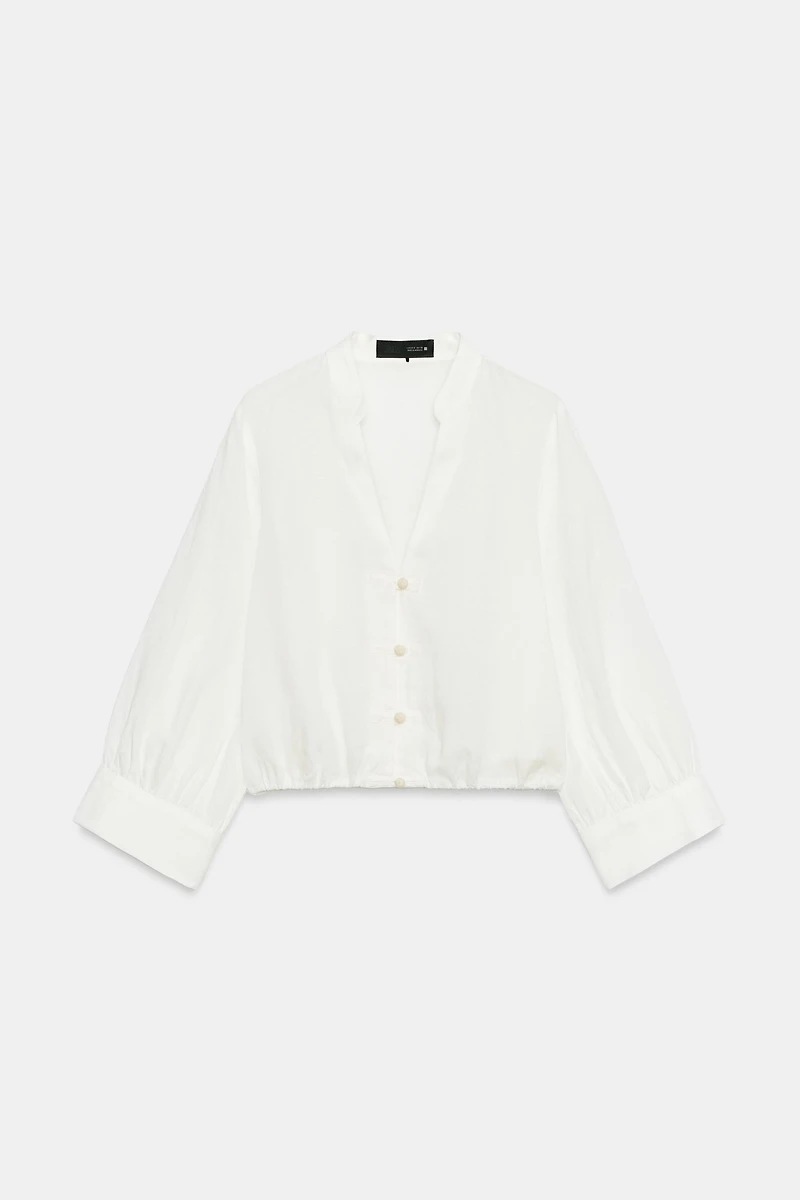 CHEMISE BALLON ALAMAR AVEC LIN