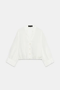 CHEMISE BALLON ALAMAR AVEC LIN