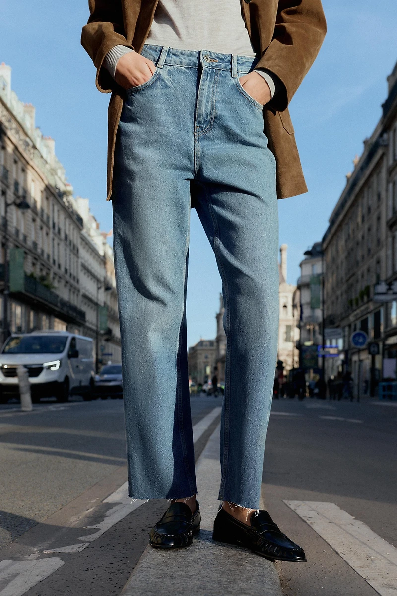 JEAN Z1975 DROIT À TAILLE HAUTE