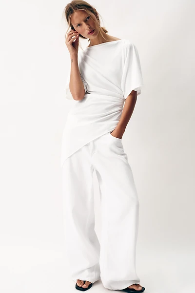TOP DRAPÉ ASYMÉTRIQUE