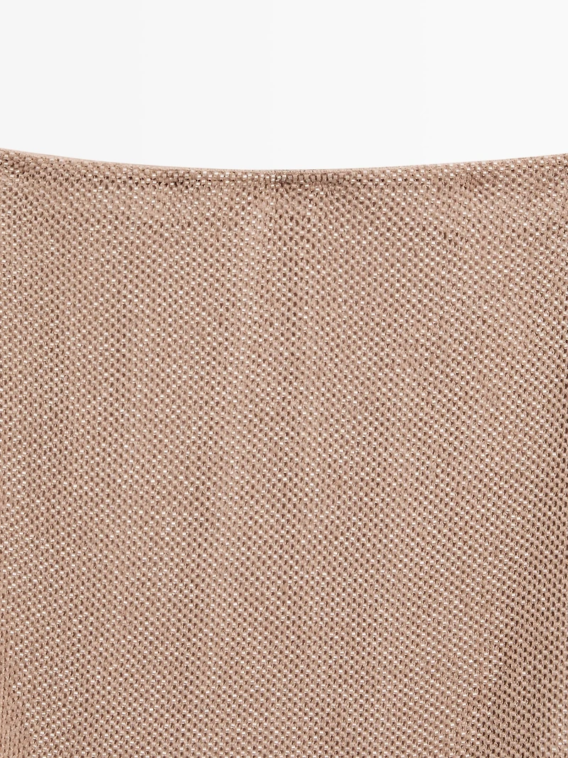 Mini skirt with rhinestone detail