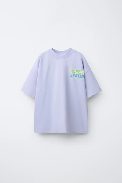 T-SHIRT IMPRIMÉ SKATE EN RELIEF