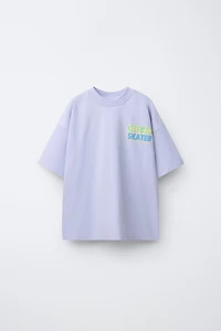 T-SHIRT IMPRIMÉ SKATE EN RELIEF