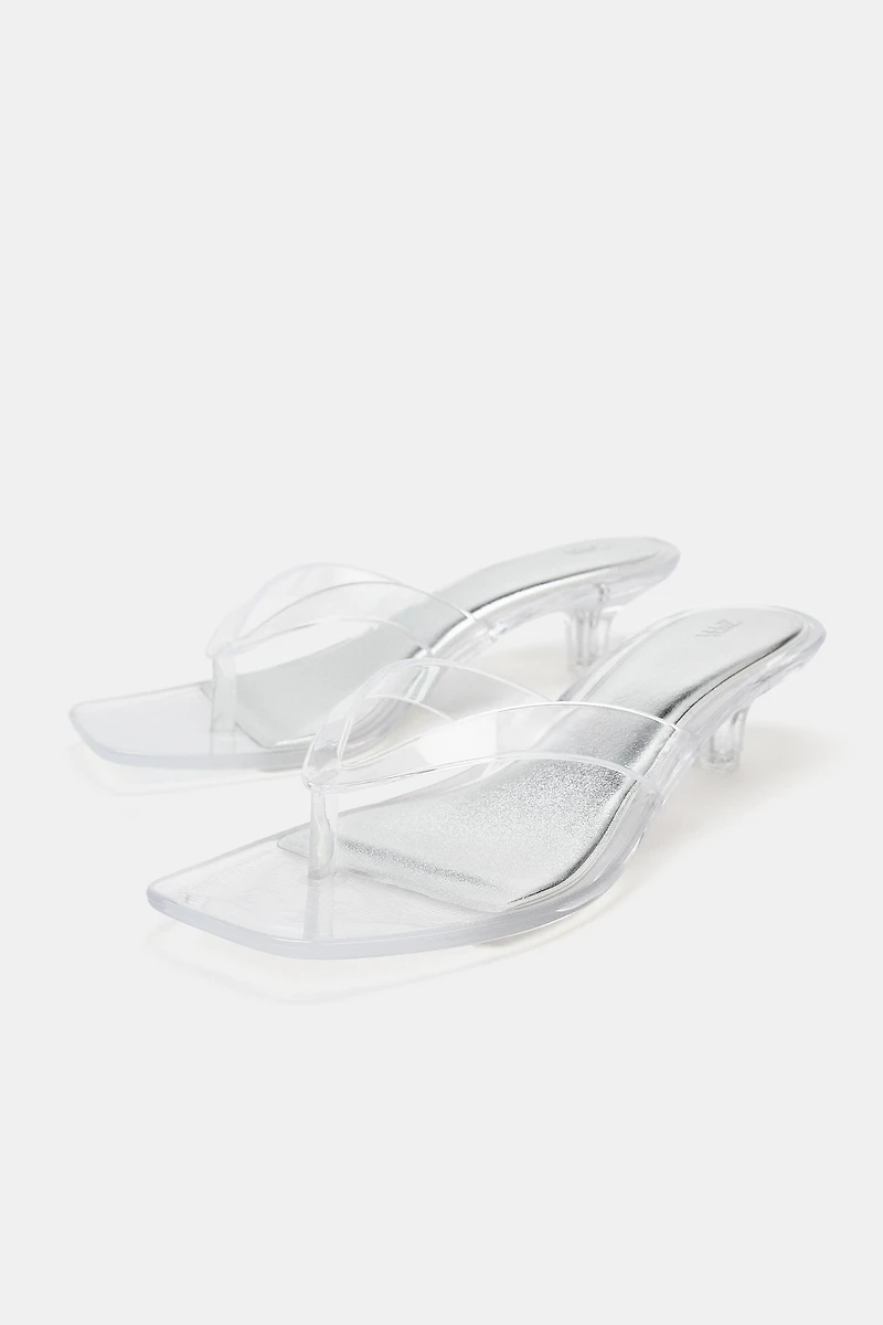 VINYL STRAP SANDALS