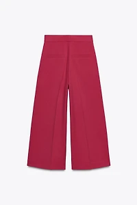 HIGH-WAISTED CULOTTE PANTS