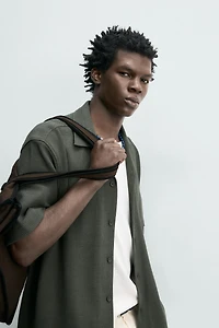 REGULAR FIT TEXTURED SHIRT