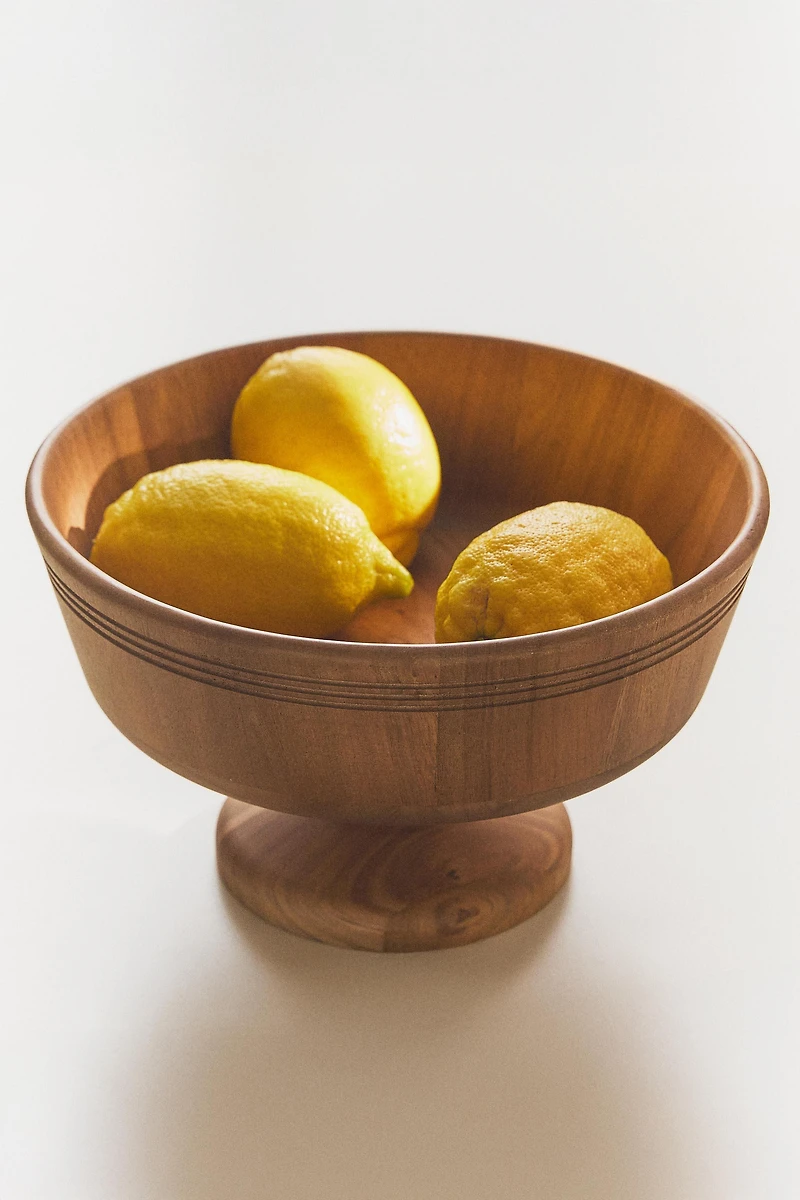 CORBEILLE À FRUITS SUR PIED EN BOIS