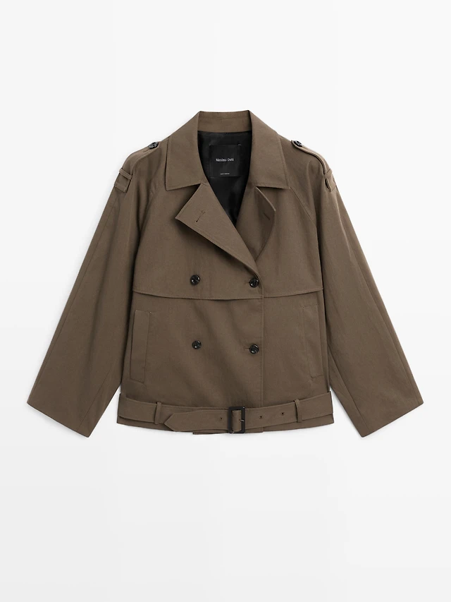 Zara Short trench coat with belt detail Yorkdale Mall
