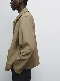 100% cotton jacket with pockets