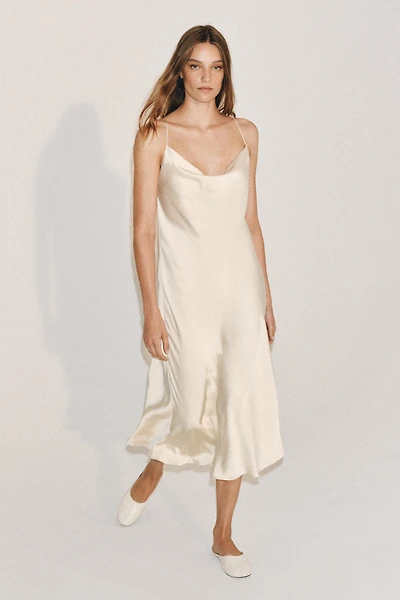 SATIN LINGERIE STYLE DRESS ZW COLLECTION