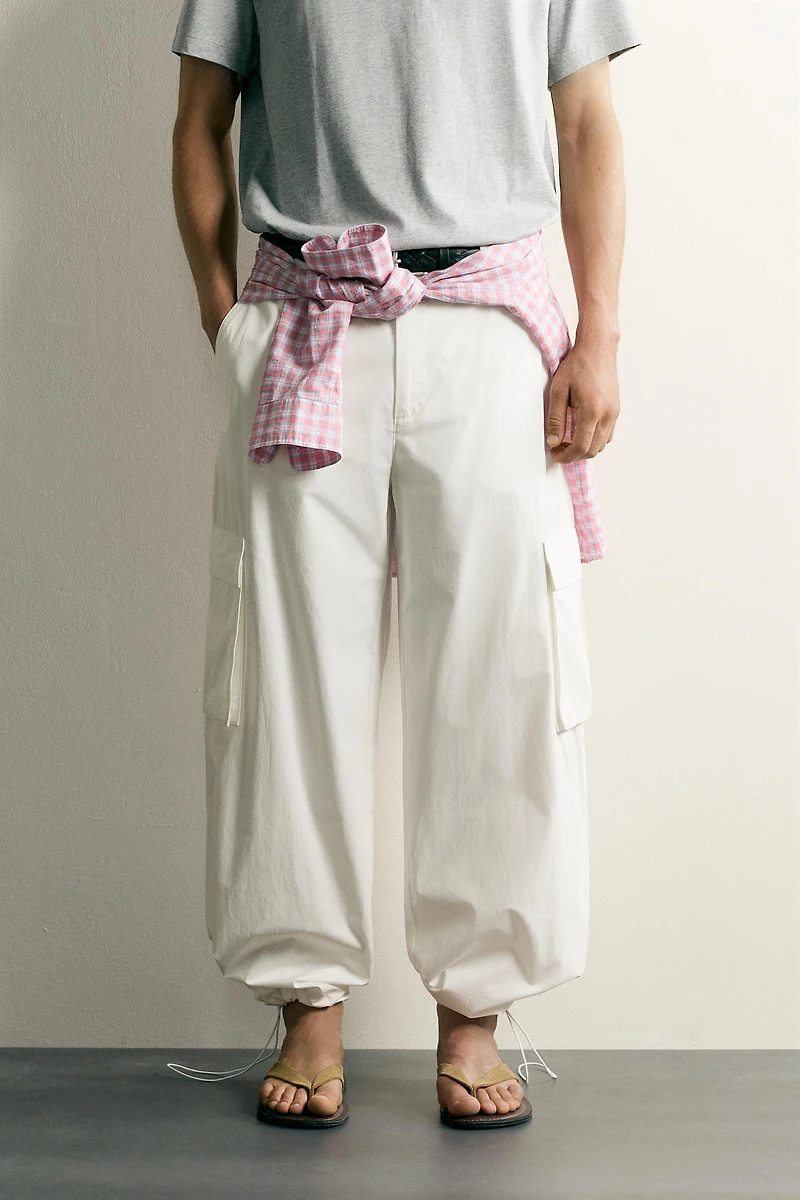 RELAXED FIT CARGO JOGGER PANTS
