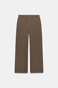 STRAIGHT-LEG COTTON TROUSERS
