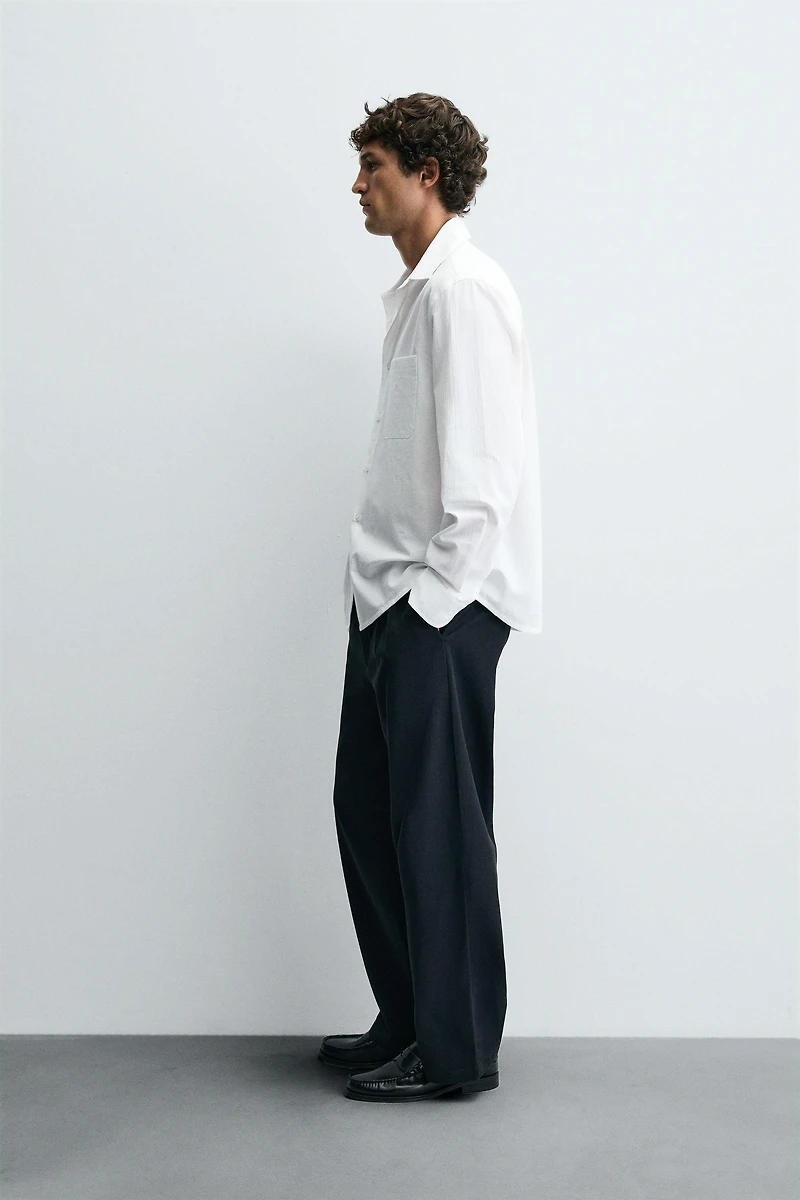 CRINKLED EFFECT SHIRT