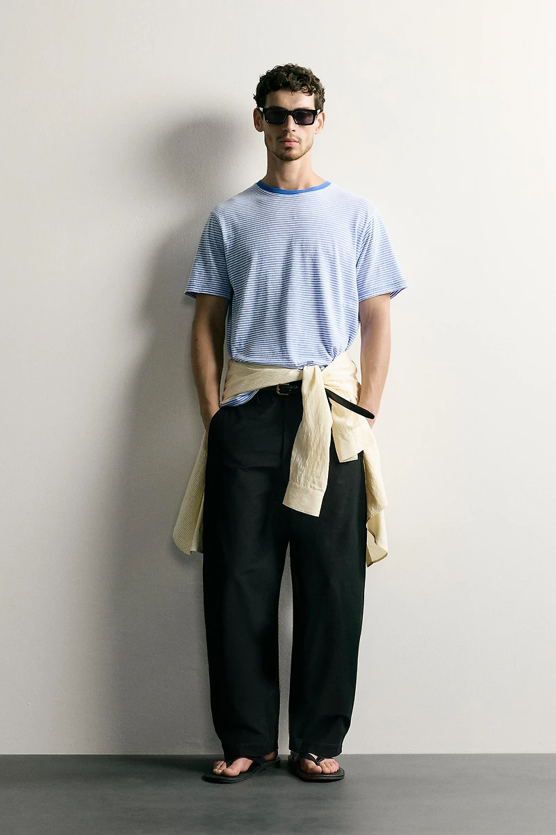 REGULAR FIT STRIPED T-SHIRT