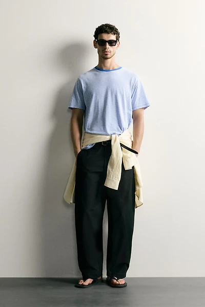 REGULAR FIT STRIPED T-SHIRT