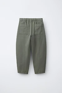 BARREL PANTS WITH SEAM DETAIL