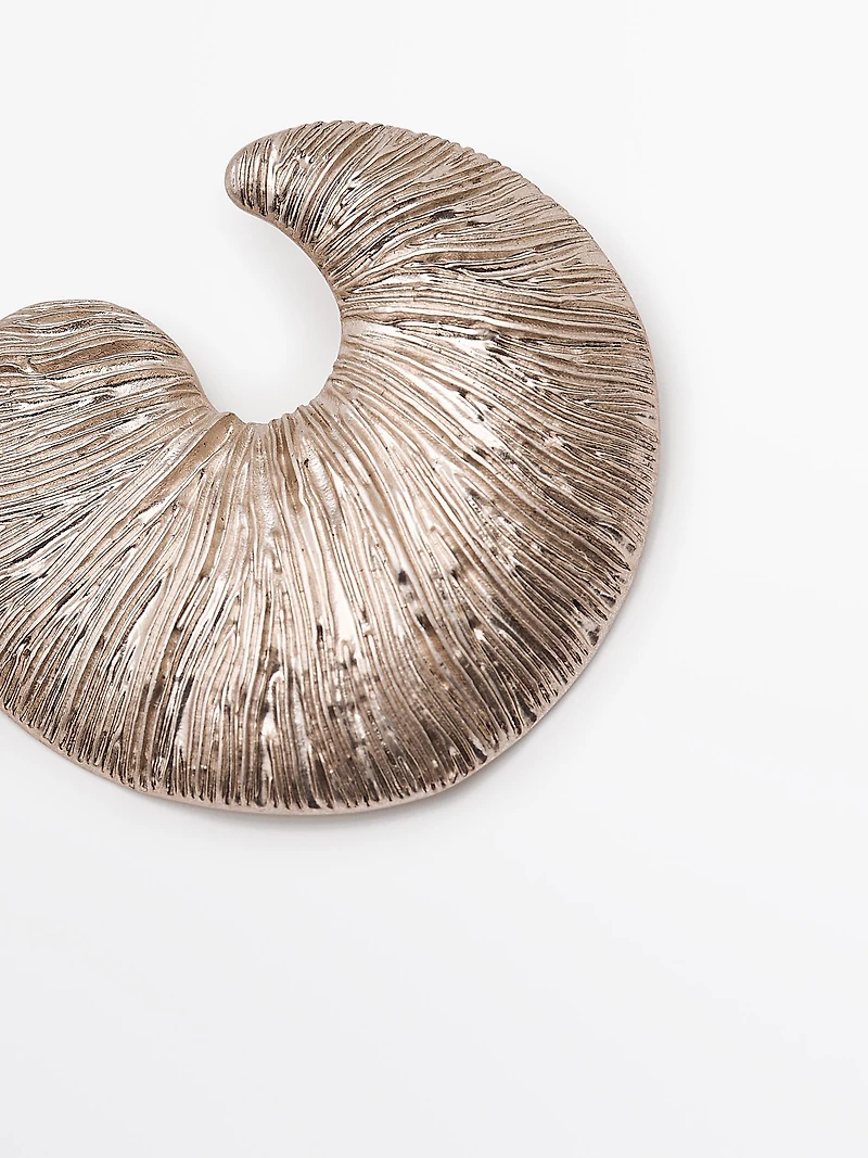 Fossil hoop earrings