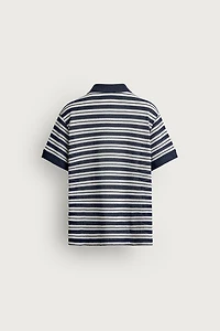 OPEN-STITCH REGULAR FIT POLO SHIRT