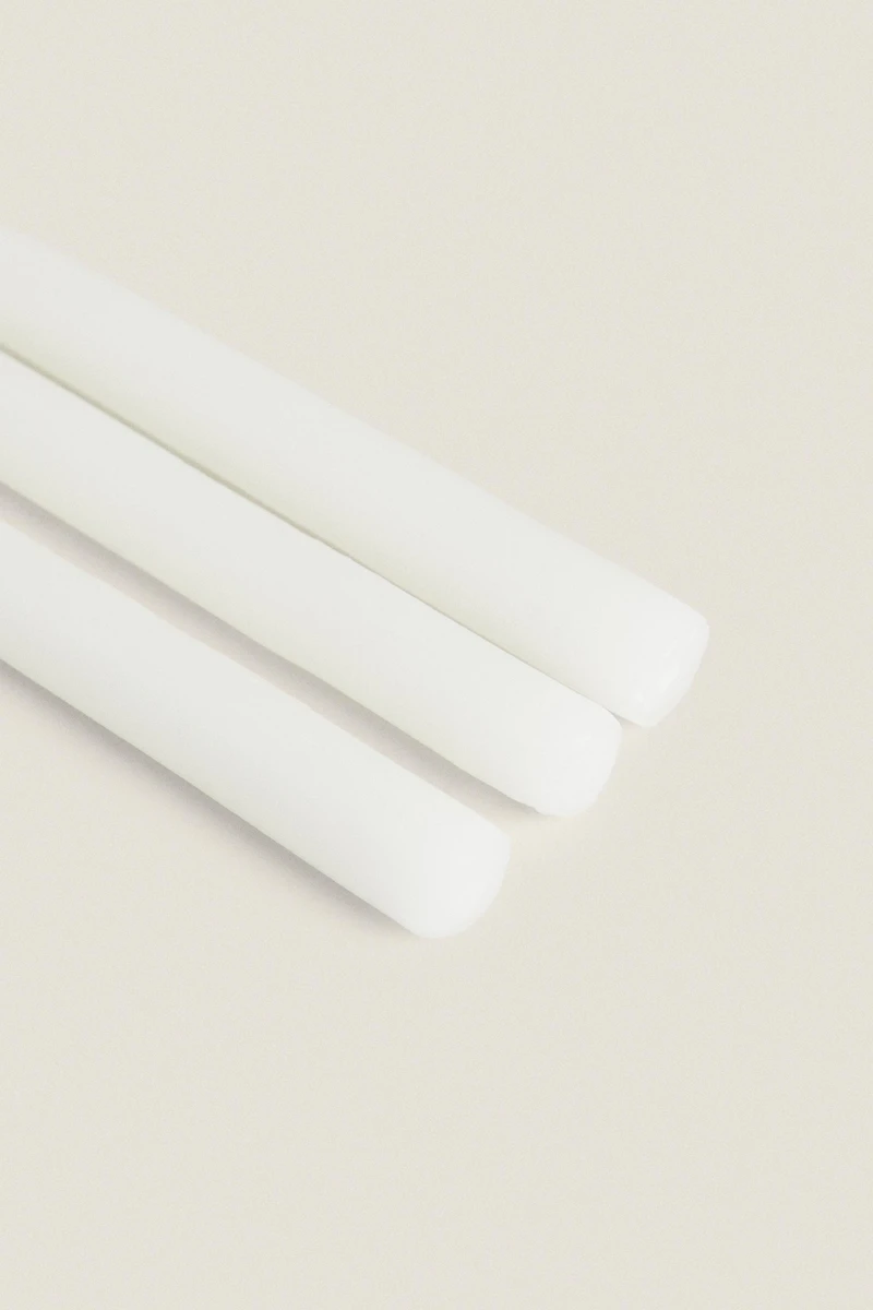 LOT BOUGIES LONGUES DÉCORATIVES CYLINDRE (LOT DE 6)
