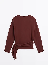 100% wool double-breasted cardigan