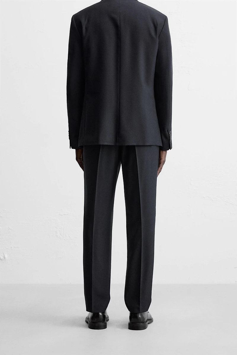 HERRINGBONE SUIT PANTS