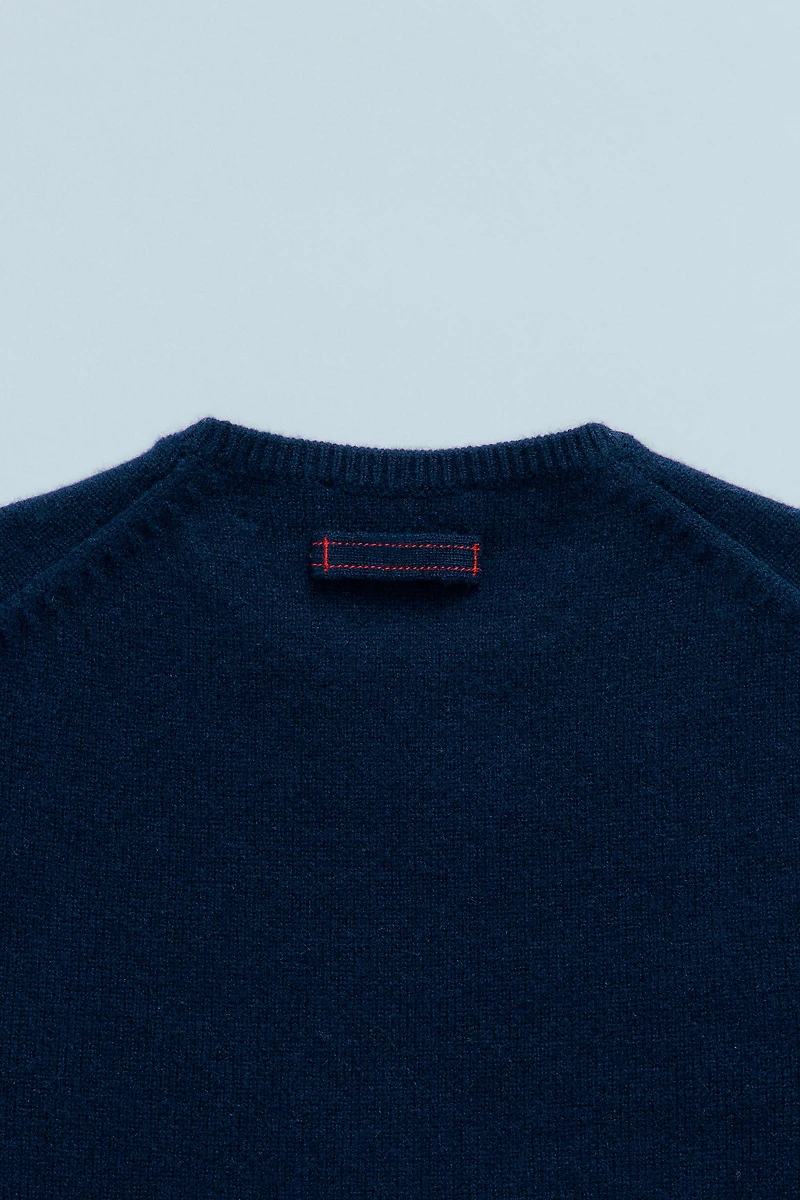 PULL EN MAILLE 100 % LAINE