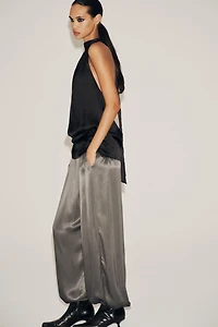 SATIN BALLOON PANTS