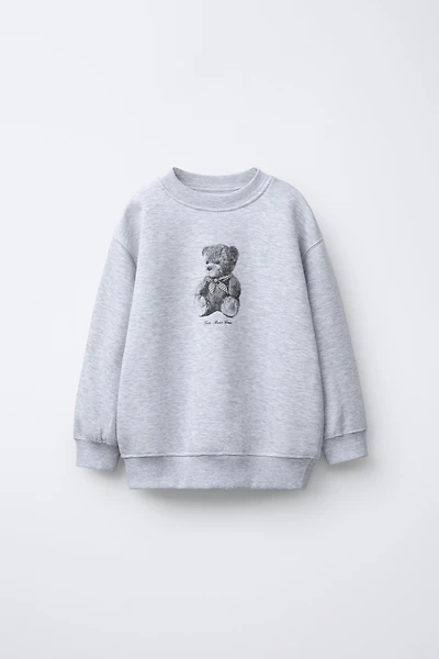 BEAR PRINT SWEATSHIRT
