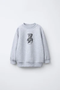 BEAR PRINT SWEATSHIRT